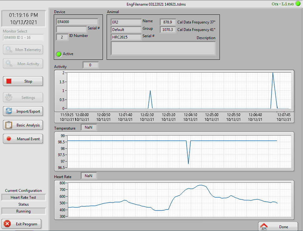 VitalView 6 Telemetry Software